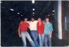Foto: No saguão da Federal jan/88- Barion, Panckamé, Lino e Escovinha